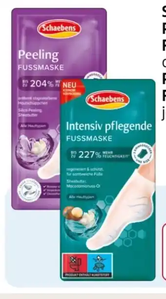 Rossmann Schaebens Peeling Fussmaske Angebot