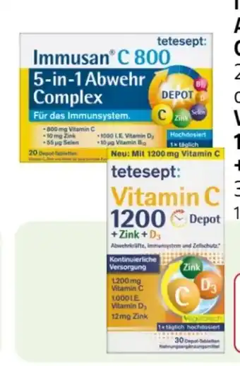 Rossmann Tetesept Immusan C 800 Depot Complex Angebot