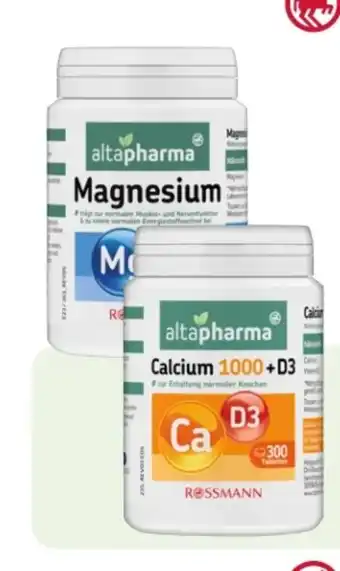 Rossmann Altapharma Magnesium Angebot