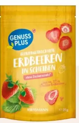 Rossmann Genuss Plus Gefriergetrocknete Erdbeeren in Scheiben Angebot