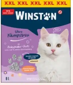 Rossmann Winston Katze Ultra Klumpstreu mit Babypuder-Duft XXL Angebot
