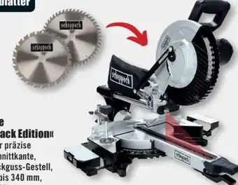 B1 Discount Baumarkt Scheppach Kapp- Zugsäge MST 254 Black Edition Angebot