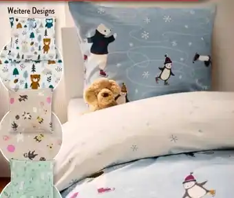 Aldi Süd Novitesse Biber-Kinder-Bettwäsche Angebot