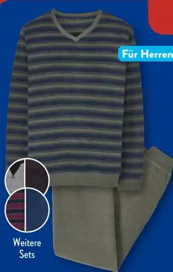 Aldi Süd Up2Fashion Herren Frottee-Pyjama Angebot