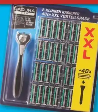 Aldi Süd Lacura Men 2-Klingen-Rasierer XXL Angebot