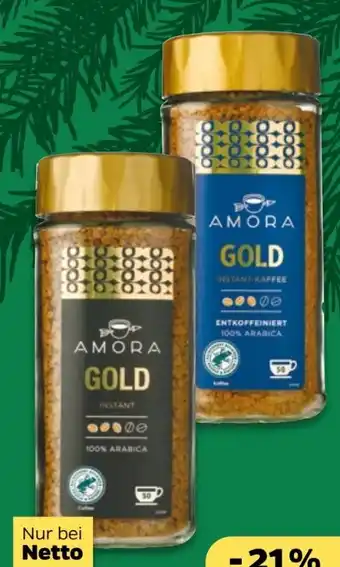 NETTO Amora Instant Kaffee Gold Angebot