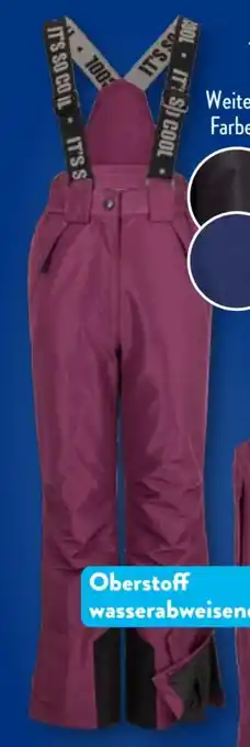 Aldi Süd Crane Kinder Ski-Hose Angebot