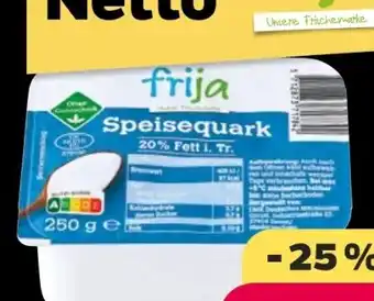 NETTO Frija Speisequark Angebot