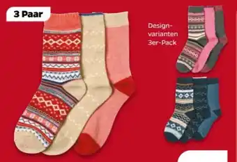 NETTO Erwachsenen-Norweger Socken 3er Pack Angebot