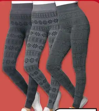 NETTO Damen Weihnachts Thermo-Leggings Norwegerstyle Angebot