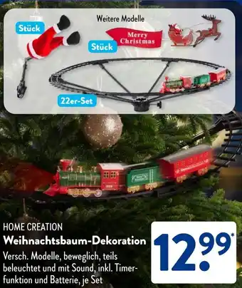 Aldi Süd HOME CREATION Weihnachtsbaum-Dekoration Angebot