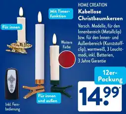 Aldi Süd HOME CREATION Kabellose Christbaumkerzen Angebot