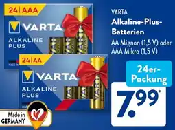 Aldi Süd VARTA Alkaline-Plus Batterien Angebot