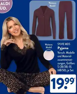 Aldi Süd SYLVIE MEIS Pyjama Angebot