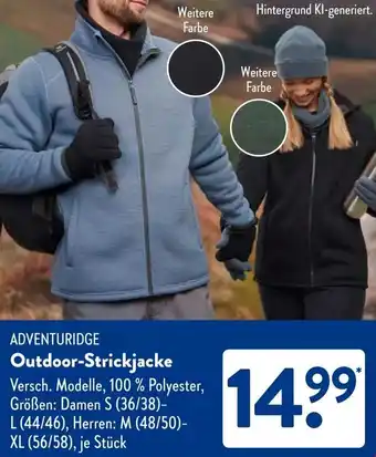Aldi Süd ADVENTURIDGE Outdoor-Strickjacke Angebot