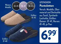 Aldi Süd UP2FASHION Pantoletten Angebot