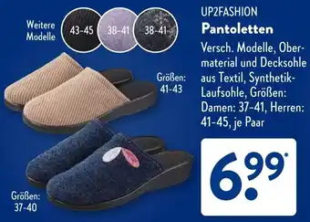 Aldi Süd UP2FASHION Pantoletten Angebot