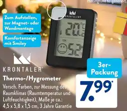 Aldi Süd KRONTALER Thermo-/Hygrometer Angebot