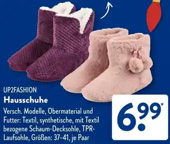 Aldi Süd UP2FASHION Hausschuhe Angebot