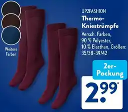 Aldi Süd UP2FASHION Thermo Kniestrümpfe Angebot