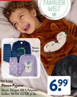 Aldi Süd LILY & DAN Fleece-Pyjama Angebot