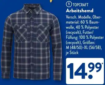 Aldi Süd TOPCRAFT Arbeitshemd Angebot