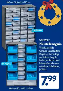 Aldi Süd WORKZONE Kleinteilemagazin Angebot