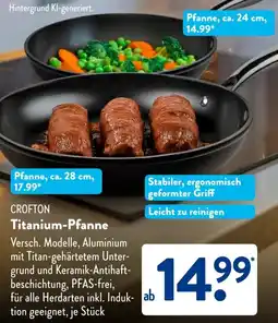 Aldi Süd CROFTON Titanium-Pfanne Angebot