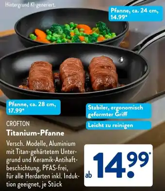 Aldi Süd CROFTON Titanium-Pfanne Angebot