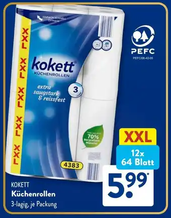 Aldi Süd KOKETT Küchenrollen Angebot