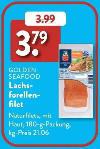 Aldi Süd GOLDEN SEAFOOD Lachsforellenfilet Angebot