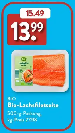 Aldi Süd Bio-Lachsfiletseite Angebot