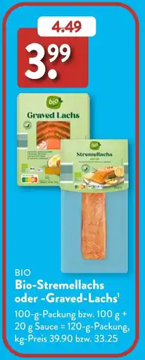 Aldi Süd Bio-Stremellachs oder Graved-Lachs Angebot