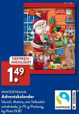 Aldi Süd WINTERTRAUM Adventskalender Angebot