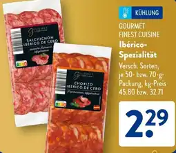 Aldi Süd GOURMET FINEST CUISINE Ibérico Spezialität Angebot
