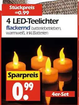 Wreesmann 4 led-teelichter Angebot