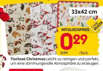 Rusta Tischset christmas Angebot
