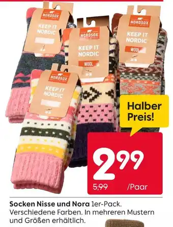 Rusta Nordsox socken nisse und nora Angebot