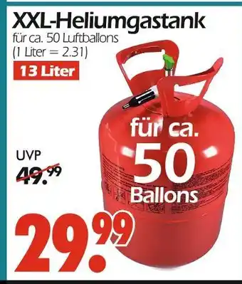Wreesmann Xxl-heliumgastank Angebot