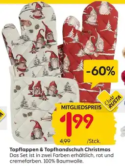 Rusta Topflappen & topfhandschuh christmas Angebot