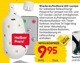 Rusta Wiederaufladbare led-lampe Angebot