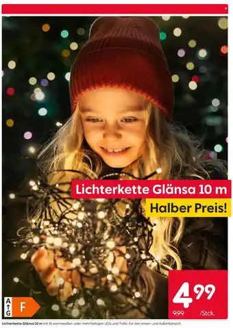 Rusta Lichterkette glänsa 10 m Angebot