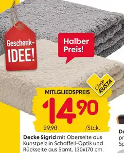 Rusta Decke sigrid Angebot
