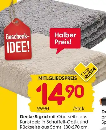 Rusta Decke sigrid Angebot