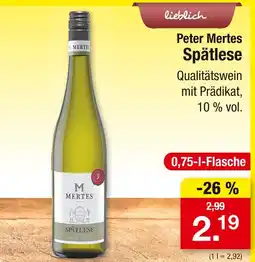 Zimmermann Peter mertes spätlese Angebot