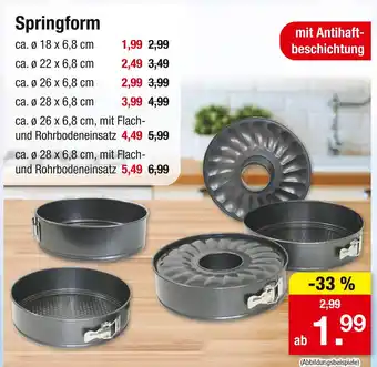 Zimmermann Springform Angebot