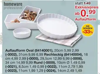 Möbelzentrum Pforzheim Homeware professional auflaufform oval Angebot