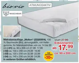 Möbelzentrum Pforzheim Bio:vio matratzenauflage „molton“ Angebot