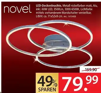 Zurbrüggen Novel led-deckenleuchte Angebot