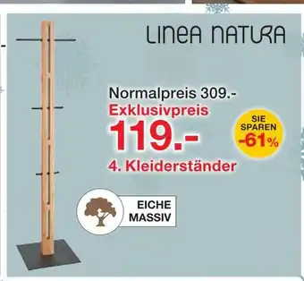 Möbelzentrum Pforzheim Linea natura kleiderständer Angebot